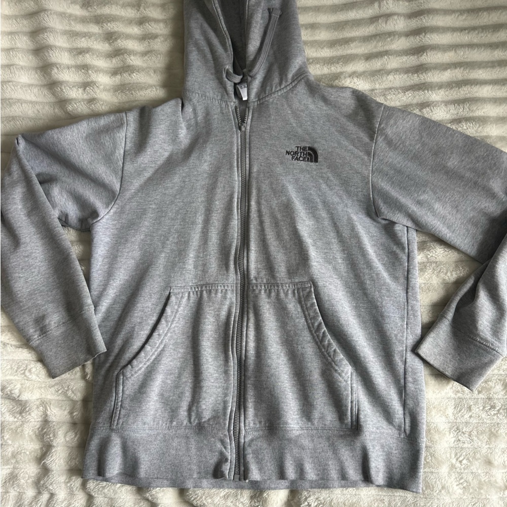 The North Face Mens US Medium Grey Classic Zip Up Hoodie